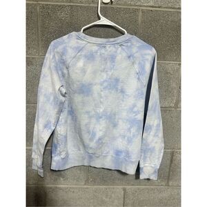 Athleta Sweater Small Purple Tie Dye Pullover Active Crew Neck Sweatshirt
